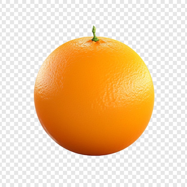 Orange fruit isolated on transparent background