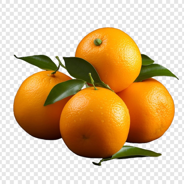 PSD gratuito arance isolate su uno sfondo trasparente