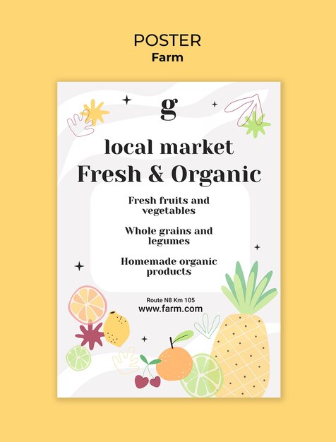 Organic farming product template