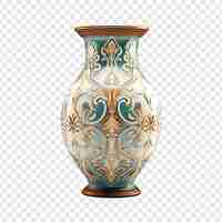 Free PSD ornamental vase isolated on transparent background