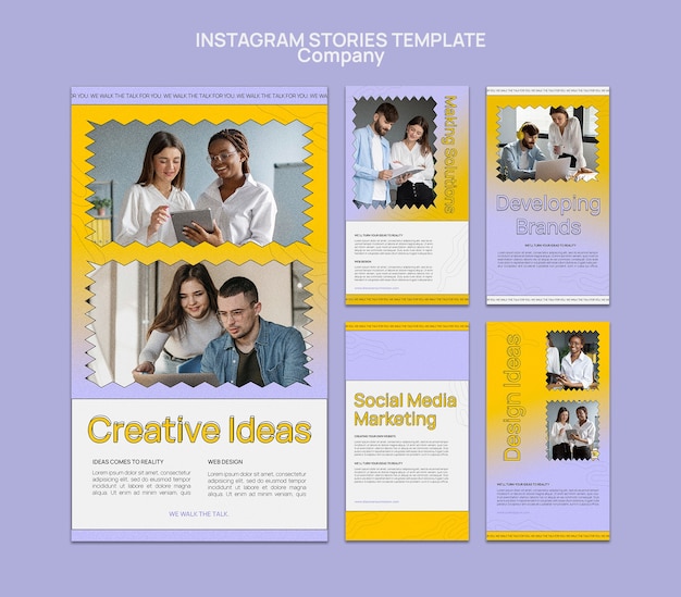 Our mission instagram story design template