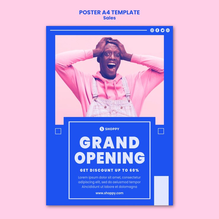 Free PSD outlet sale flyer template