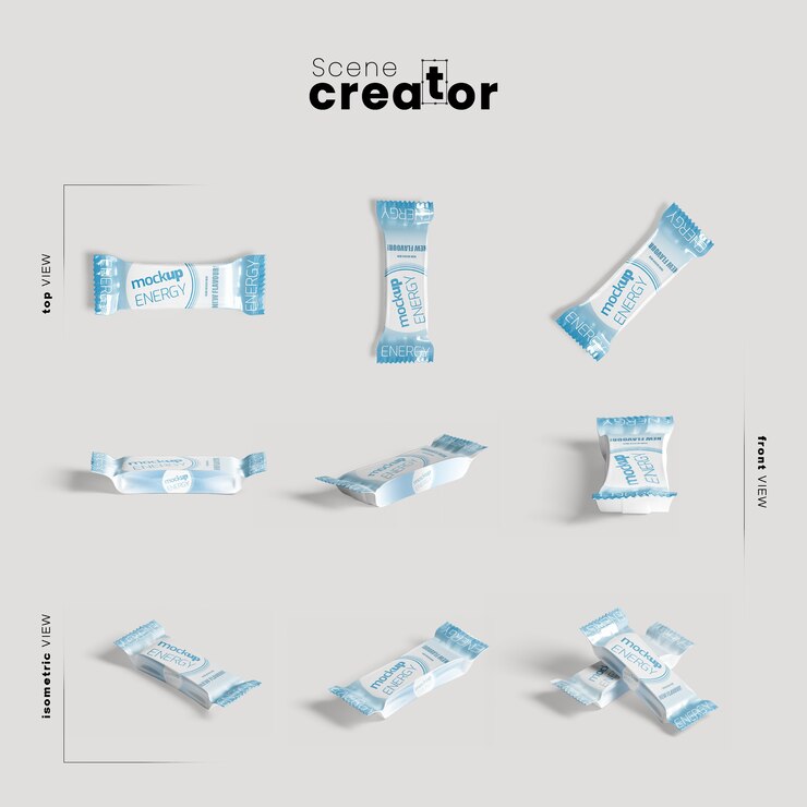 Free PSD package design for protein bars