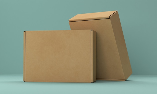 Packaging box mock-up