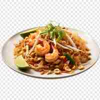 Free PSD pad thai isolated on transparent background