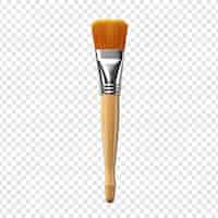 Free PSD paint brush isolated on transparent background