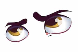 Free PSD pair of eyes illustration