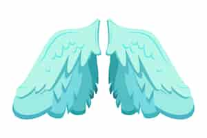 Free PSD pair of wings illustration