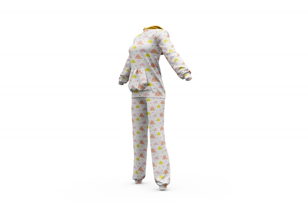 Free PSD pajamas mock-up isolated