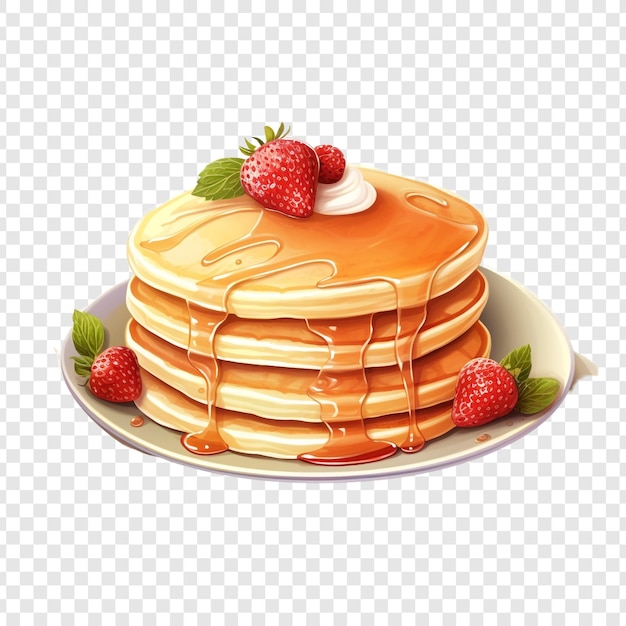 Free PSD pancake isolated on transparent background