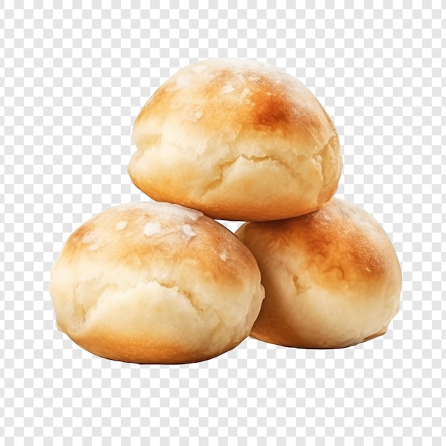 Pao de queijo isolated on transparent background