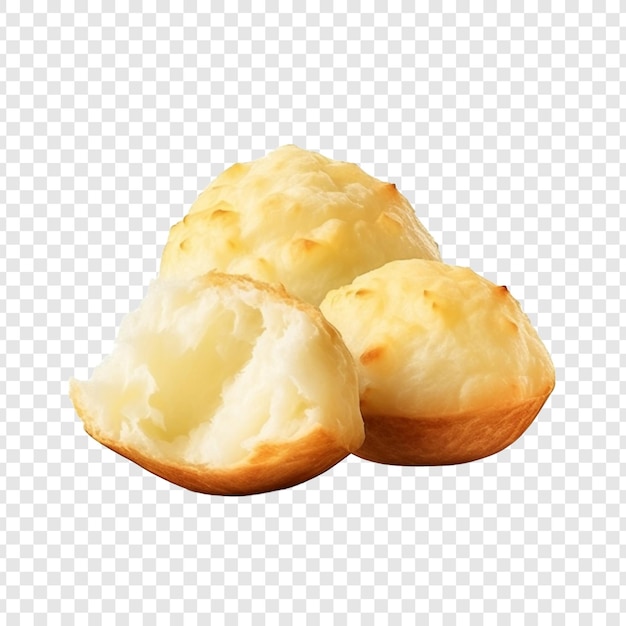 Pao de queijo isolato su sfondo trasparente