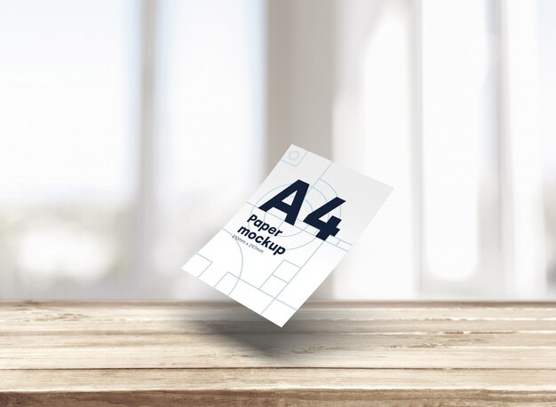 Paper A4 mockup