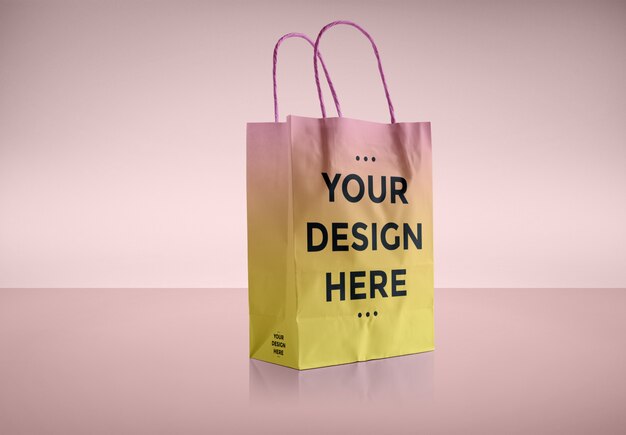 Download Two green paper bag mockups | Free PSD File
