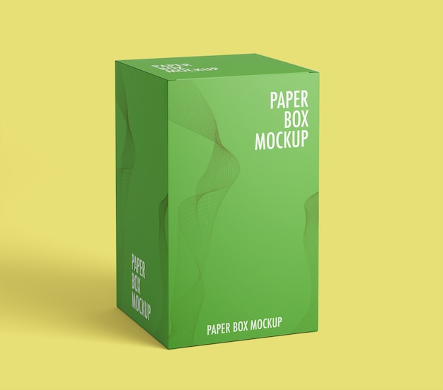 Paper box mockup