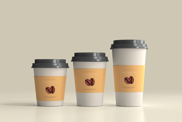 Download Free Psd Colorful Takeaway Coffee Cup Mockup Design