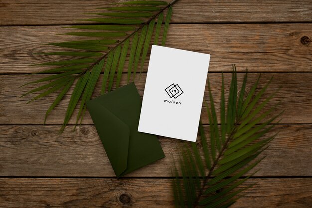 Paper envelope design mockup