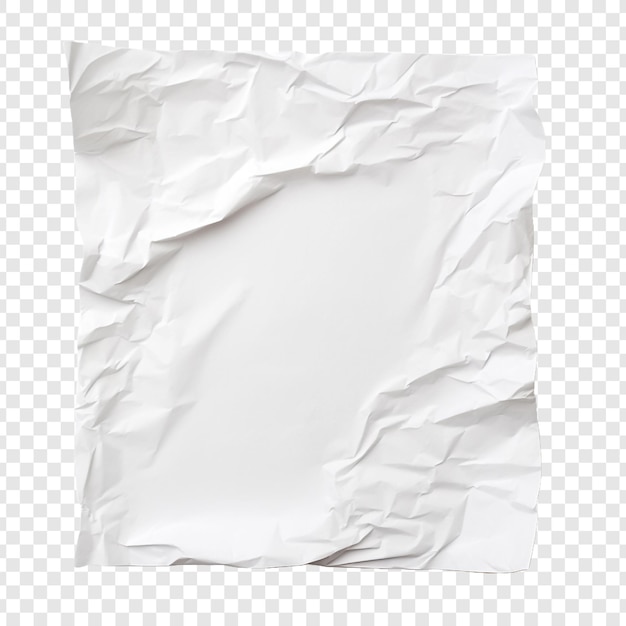 Paper isolated on transparent background