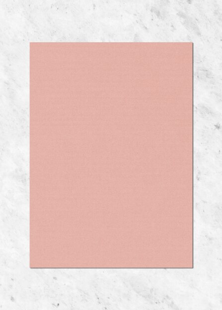 Paper mockup on marble background