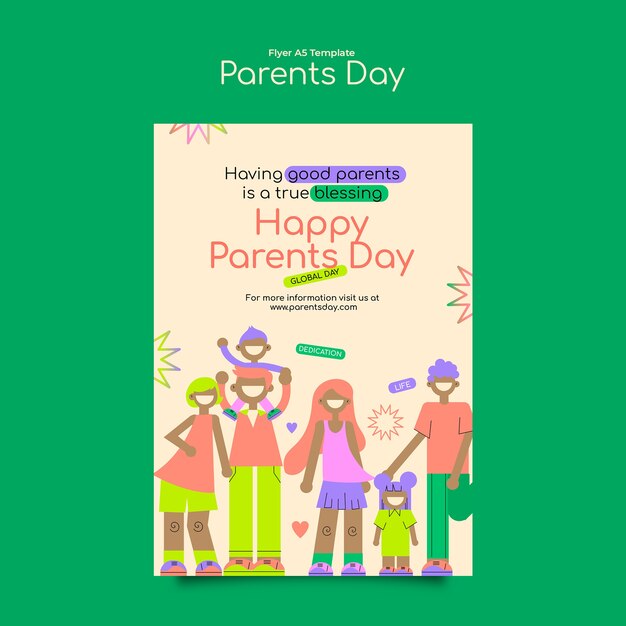 parents day celebration template
