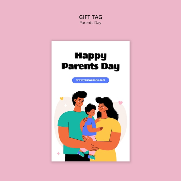 Parents day template design