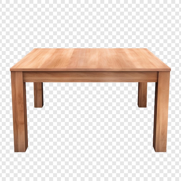 Free PSD parsons table isolated on transparent background