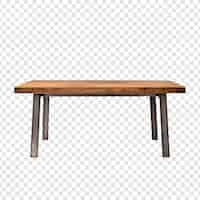 Free PSD parsons table isolated on transparent background