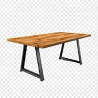 Free PSD parsons table isolated on transparent background