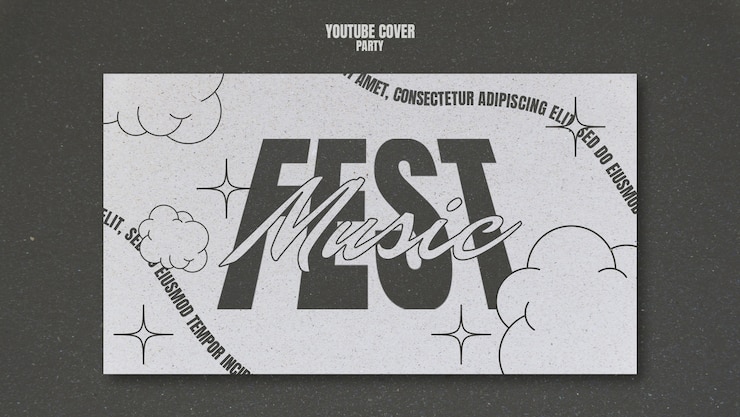 Free PSD party design template