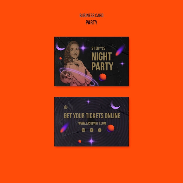 Free PSD party design template