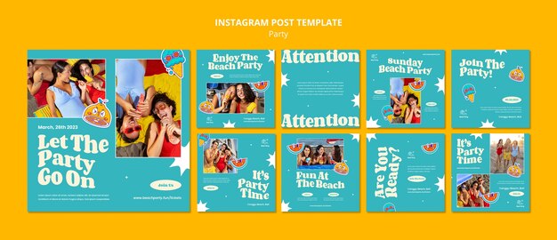 Party entertainment instagram posts