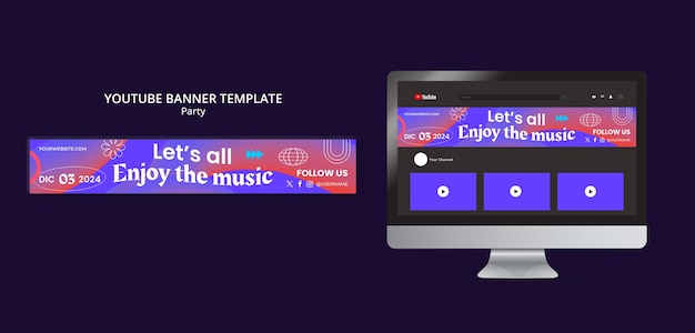 party entertainment youtube banner