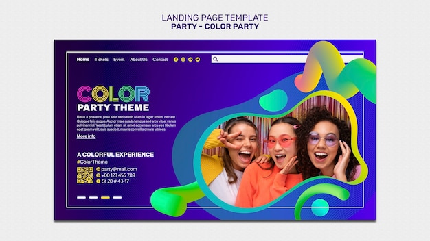 Free PSD party template design