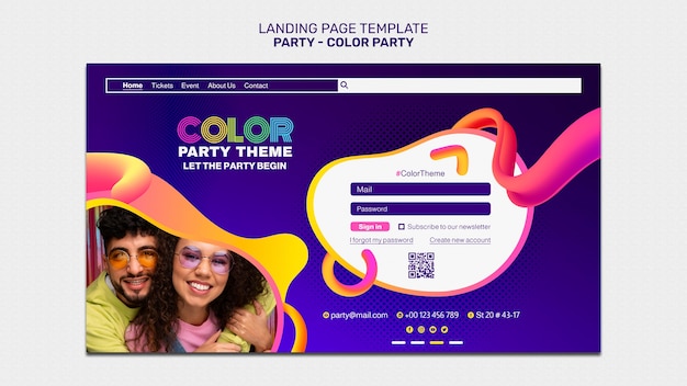 Party template design