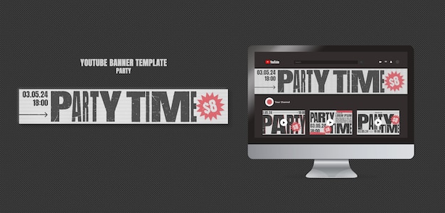 Free PSD party template design