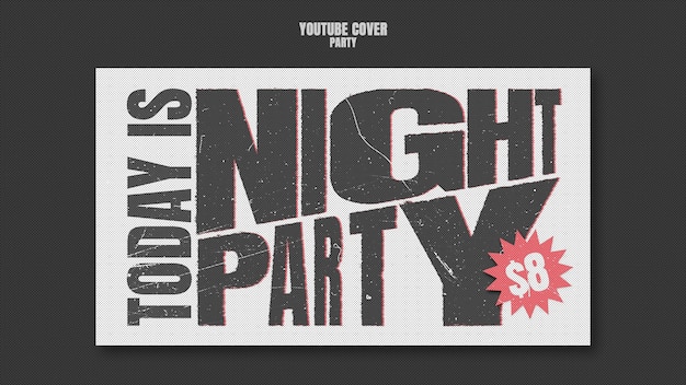 Free PSD party template design