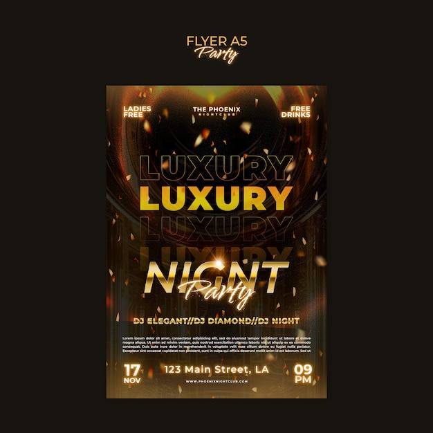 Party template design