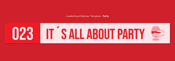 Free PSD party template design