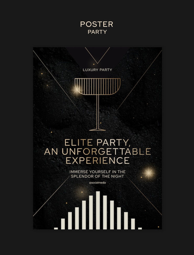 Free PSD party  template design