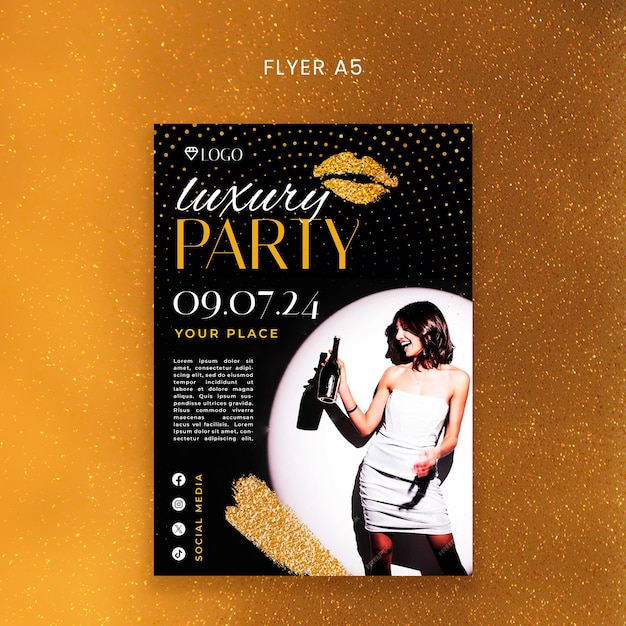 Free PSD party  template design