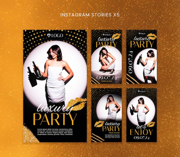 Free PSD party template design