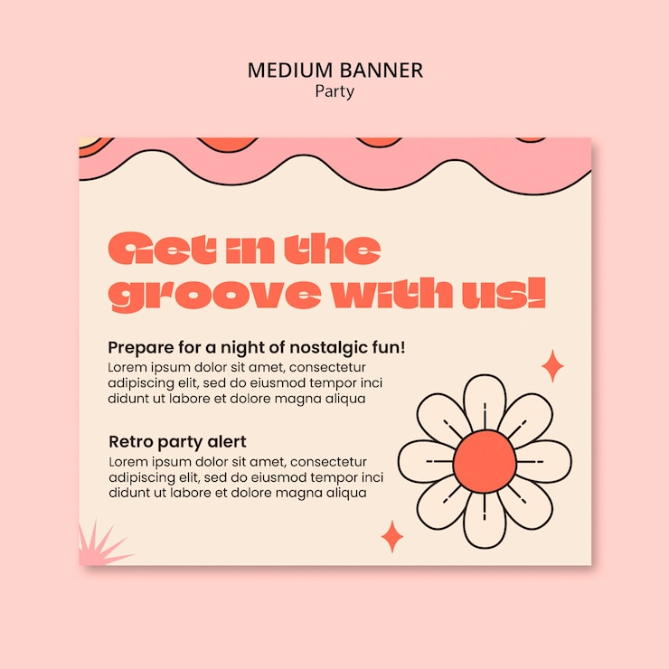 Free PSD party template design