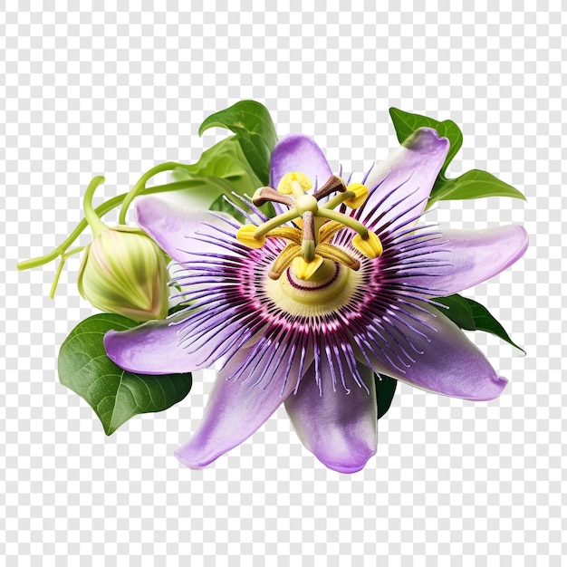 Passion flower isolated on transparent background