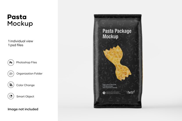 Download Premium PSD | Farfalle pasta mockup