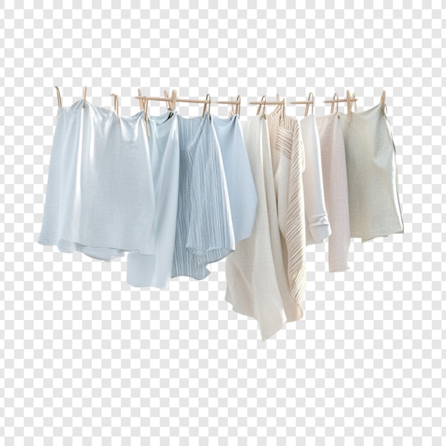PastelColored Laundry Hanging on a Clothesline