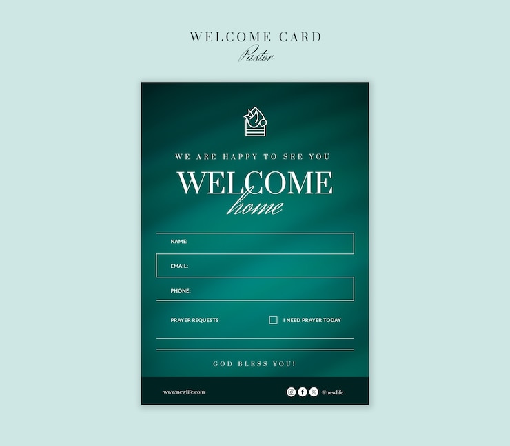 Free PSD pastor template design