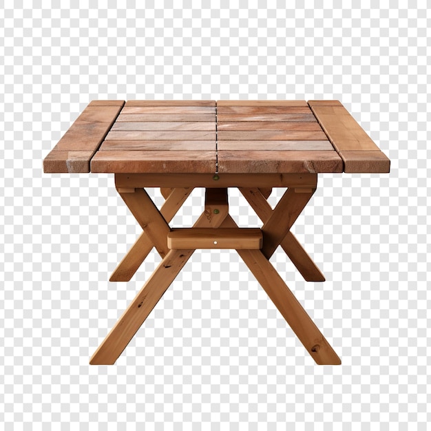Patio tavolo isolato su sfondo trasparente
