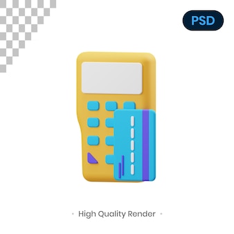 Payment 3d render illustration premium psd