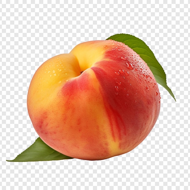 Free PSD peach fruit isolated on transparent background