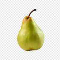 Free PSD pear fruit isolated on transparent background